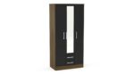 Birlea Lynx 3 Door 2 Drawer Robe with Mirror-7662