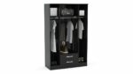 birlea Lynx 4 Door 2 Drawer Robe with Mirror-7666