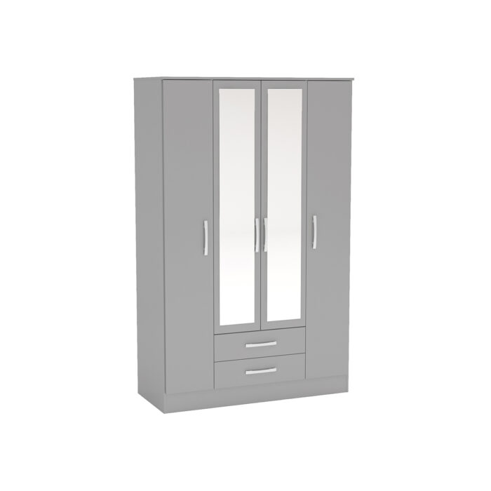 birlea Lynx 4 Door 2 Drawer Robe with Mirror-7669
