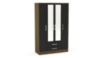 birlea Lynx 4 Door 2 Drawer Robe with Mirror-7665