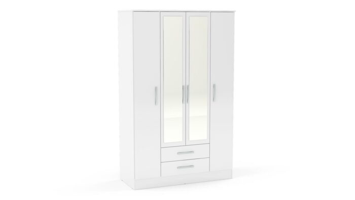 birlea Lynx 4 Door 2 Drawer Robe with Mirror-7667
