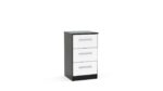birlea Lynx 3 Drawer Bedside-7619
