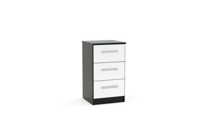 birlea Lynx 3 Drawer Bedside-7619