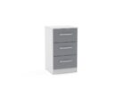 birlea Lynx 3 Drawer Bedside-7614