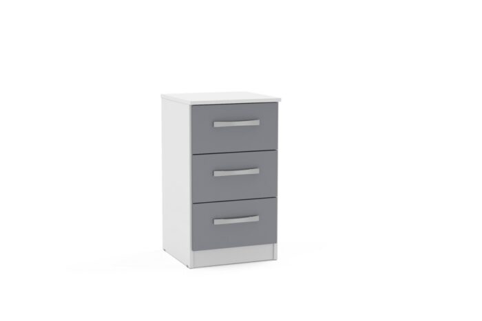 birlea Lynx 3 Drawer Bedside-7614