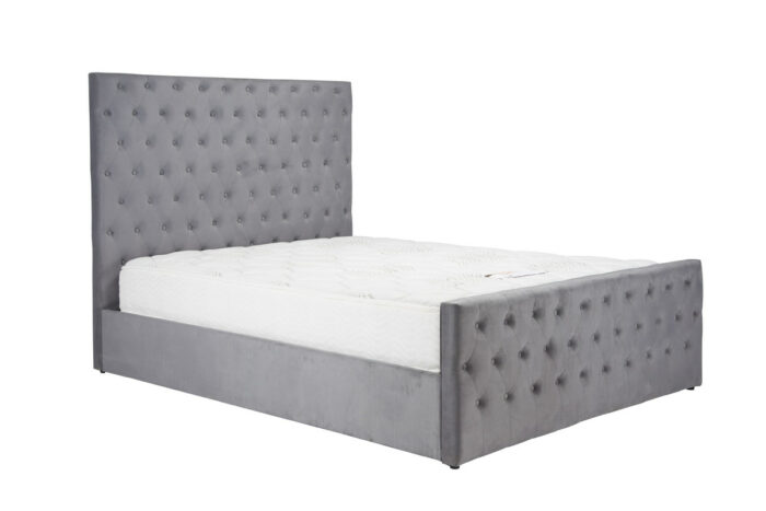 birlea fabic Marquis Ottoman Bed grey velet-7548