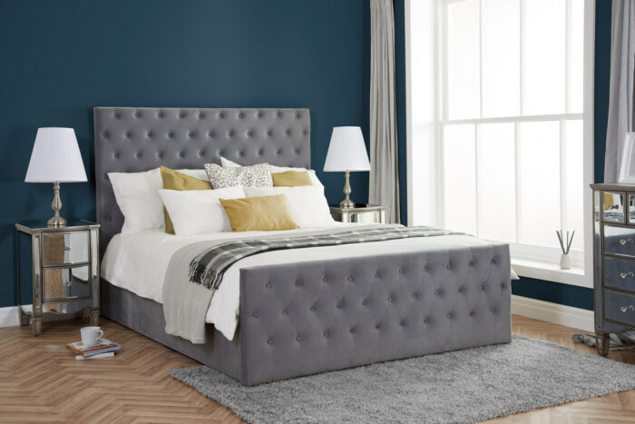 birlea fabic Marquis Ottoman Bed grey velet-7544