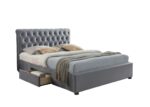 birlea Marlow Fabric Storage Bed grey velvet-0