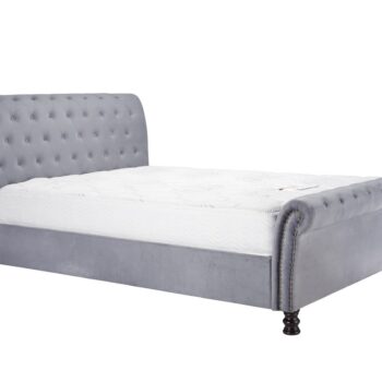 birlea fabic Oplulence Bed grey velvet-0