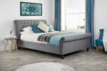 birlea fabic Oplulence Bed grey velvet-7539