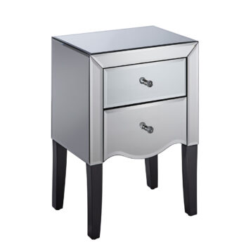 birlea Palermo Mirror 2 Drawer Bedside-0