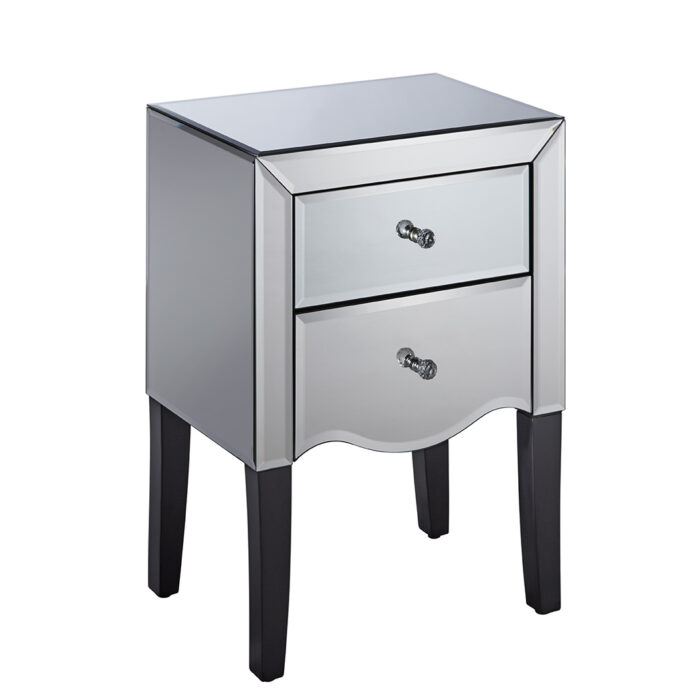 birlea Palermo Mirror 2 Drawer Bedside-0