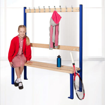 Junior School Cloakroom Benches With Hanging - Single Sided-0