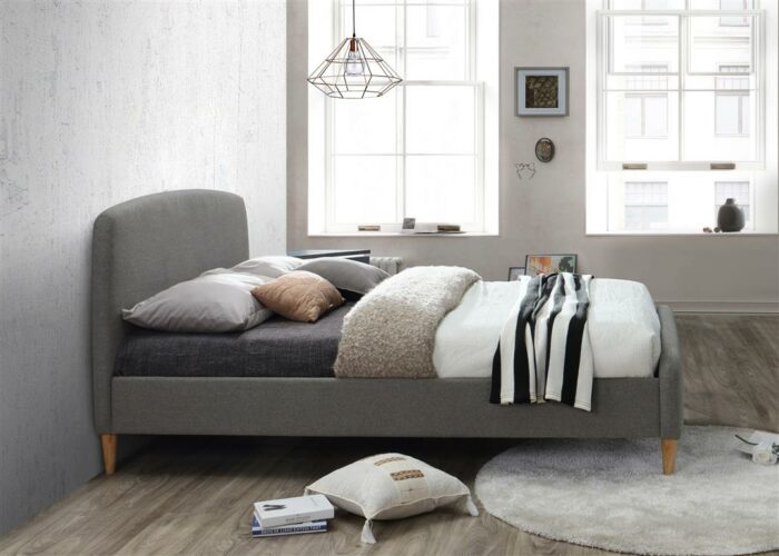 birlea Quebec Fabric Bed grey-7693