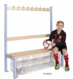 Junior School Cloakroom Benches With Hanging - Single Sided-7418