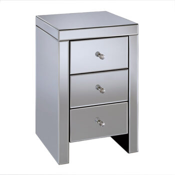 birlea Seville 3 Drawer Mirror Bedside-0