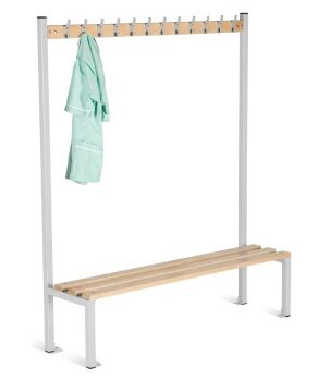 Senior Cloakroom Benches With Hanging - Single Sided-0