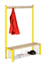 Senior Cloakroom Benches With Hanging - Single Sided-7432