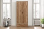 birlea Stockwell 2 Door + 1 Drawer Wardrobe-15080