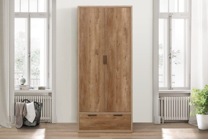 birlea Stockwell 2 Door + 1 Drawer Wardrobe-15080