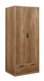 birlea Stockwell 2 Door + 1 Drawer Wardrobe-0