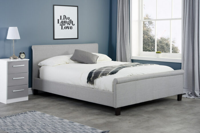 Birlea Stratus Grey Fabric Bed-7531