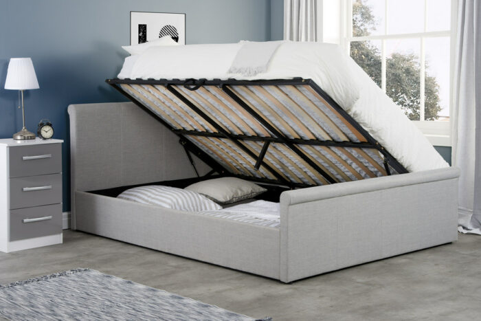 birlea fabic Stratus Ottoman Bed grey-7535