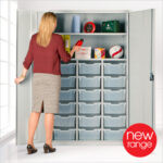 Metal High Capacity Tray Storage Cupboards-7409