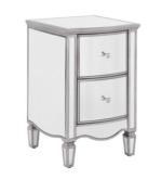 birlea Elysee Mirrored 2 Drawer Bedside-0