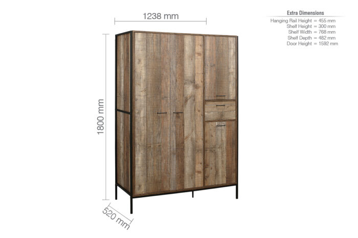 birlea Urban 4 Door Wardrobe-15109