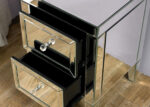 BIRLEA Valencia Mirrored 2 Drawer Bedside-6697