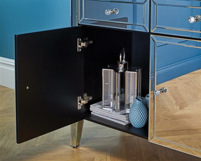 BIRLEA Valencia Mirrored 2 Drawer 2 Door Sideboard-14968