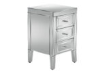 birlea Valencia Mirrored 3 Drawer Bedside-0