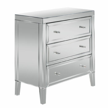 birlea Valencia Mirrored 3 Drawer Chest-0