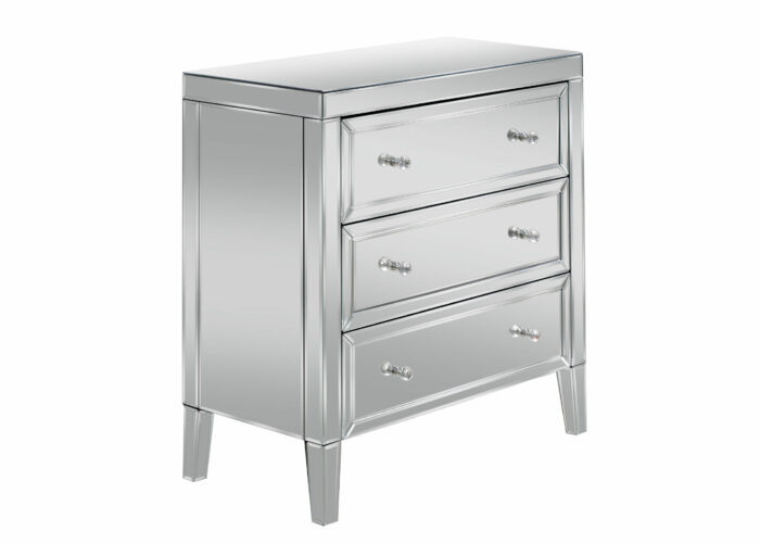 birlea Valencia Mirrored 3 Drawer Chest-0
