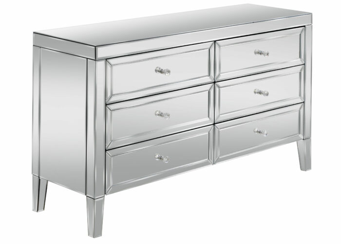 birlea Valencia Mirrored 6 Drawer Chest-0
