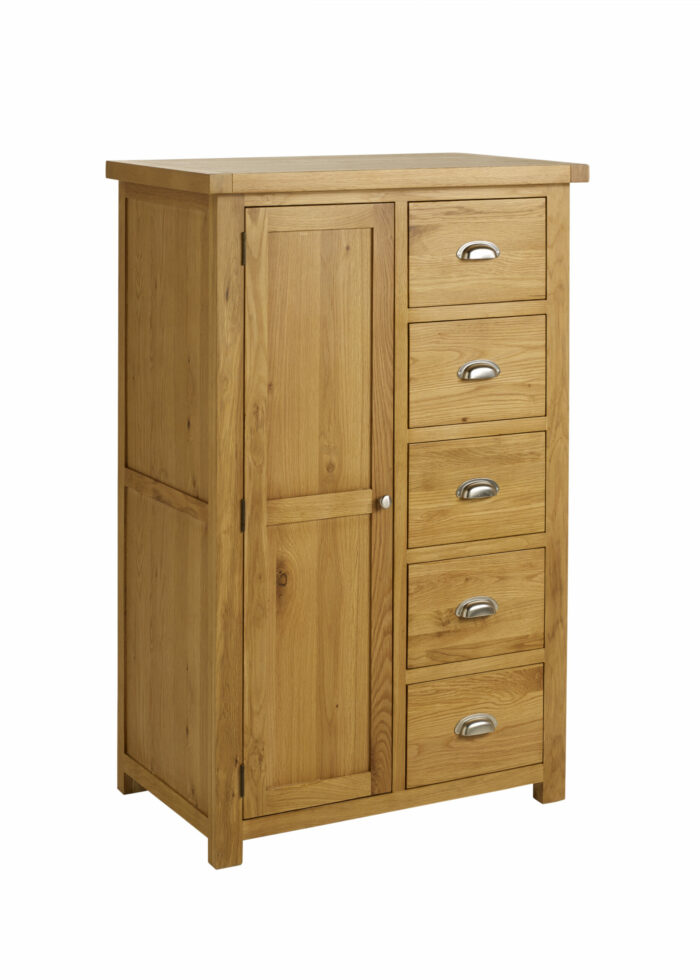 birlea Woburn 1 Door 5 Drawer Wardrobe-0