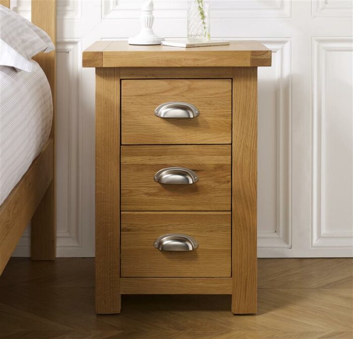 birlea Woburn Large 3 Drawer Bedside-15029
