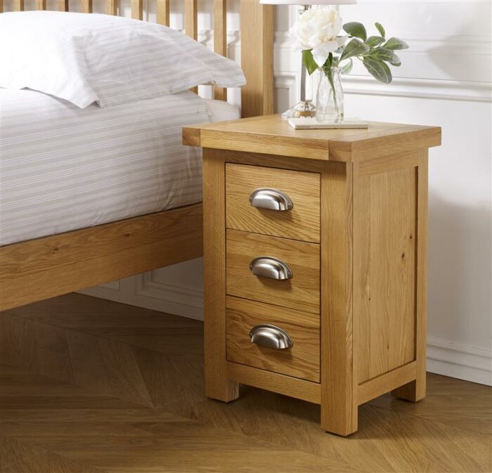 birlea Woburn Small 3 Drawer Bedside-15051