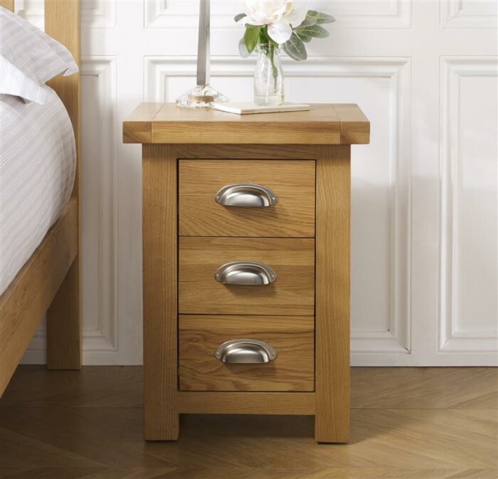 birlea Woburn Small 3 Drawer Bedside-15052