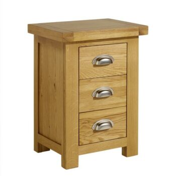birlea Woburn Small 3 Drawer Bedside-0