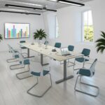 DAMS Elev8 Touch boardroom table add on unit 1800mm x 1000mm-8442