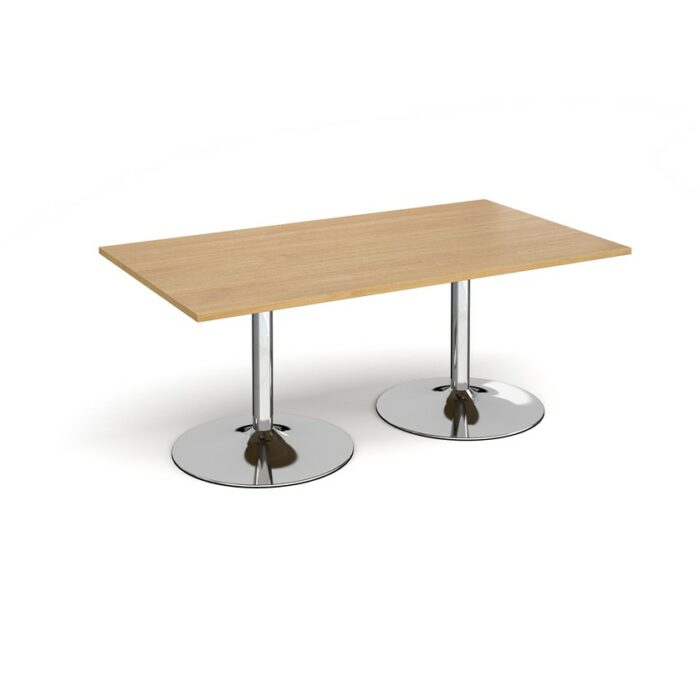 DAMS Trumpet base rectangular boardroom table 1800mm-34273