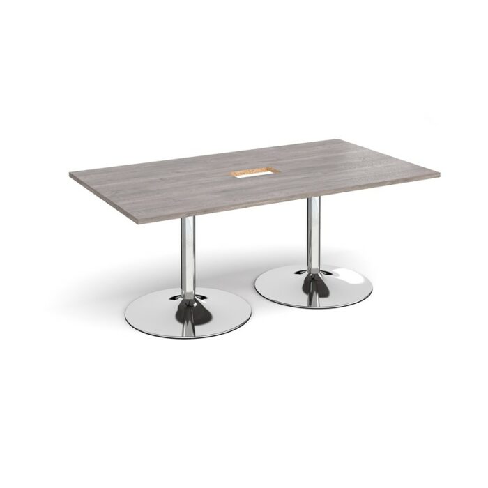 DAMS Trumpet base rectangular boardroom table 1800mm-34287