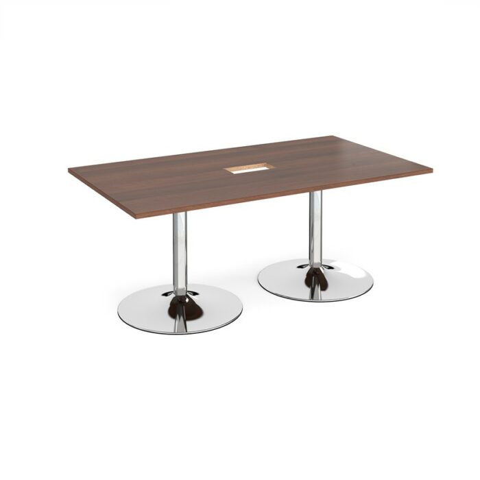 DAMS Trumpet base rectangular boardroom table 1800mm-34289