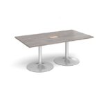 DAMS Trumpet base rectangular boardroom table 1800mm-34295