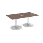 DAMS Trumpet base rectangular boardroom table 1800mm-34291