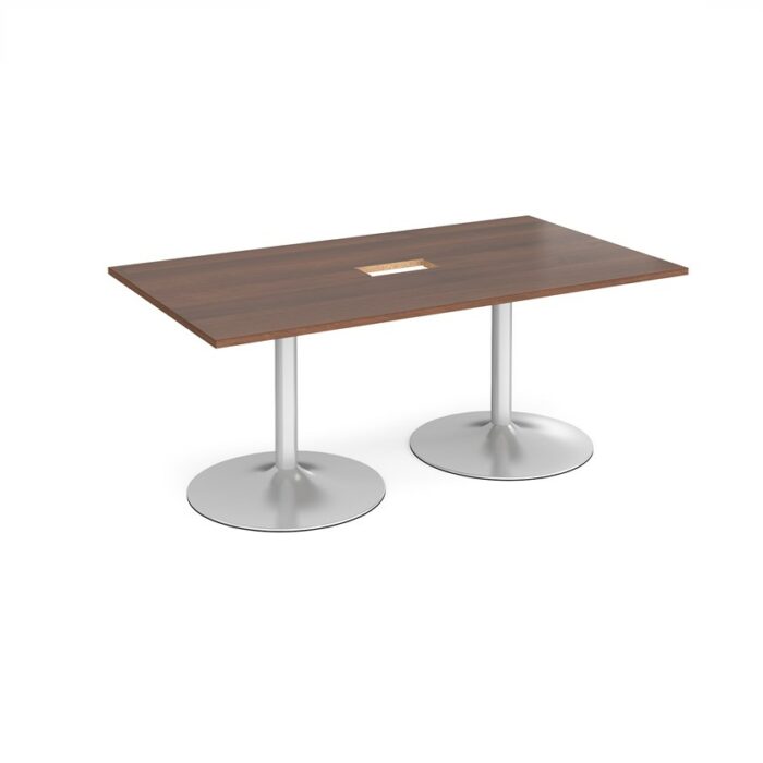 DAMS Trumpet base rectangular boardroom table 1800mm-34291