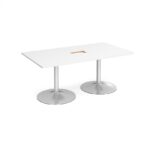 DAMS Trumpet base rectangular boardroom table 1800mm-34292