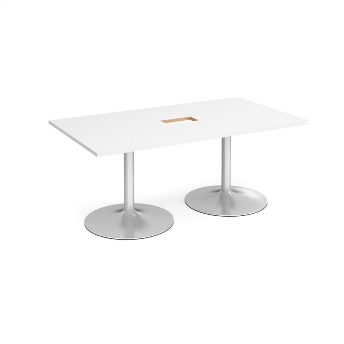 DAMS Trumpet base rectangular boardroom table 1800mm-34292